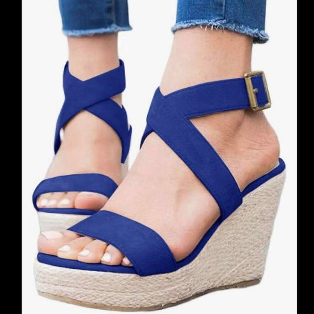 NIB Coutgo Wedge Espadrille Sandals Size 8